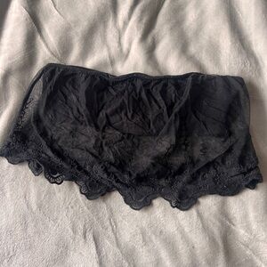 Garage Lace Bandeau Top Black - Women Going Out Top